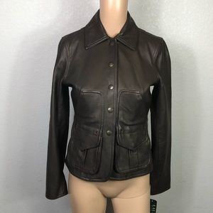 Ralph Lauren Brown Leather Jacket
